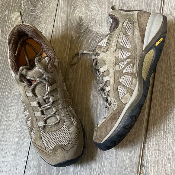 Merrell Shoes - Merrell Beige and Brown Athletic Shoes
